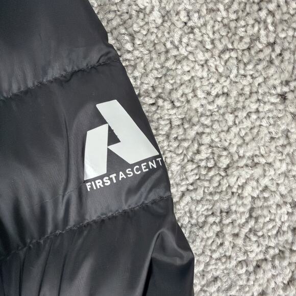 Eddie Bauer Jacket Mens M Black EB800 First Ascent Goose Down Puffer Full Zip - Picture 4 of 9